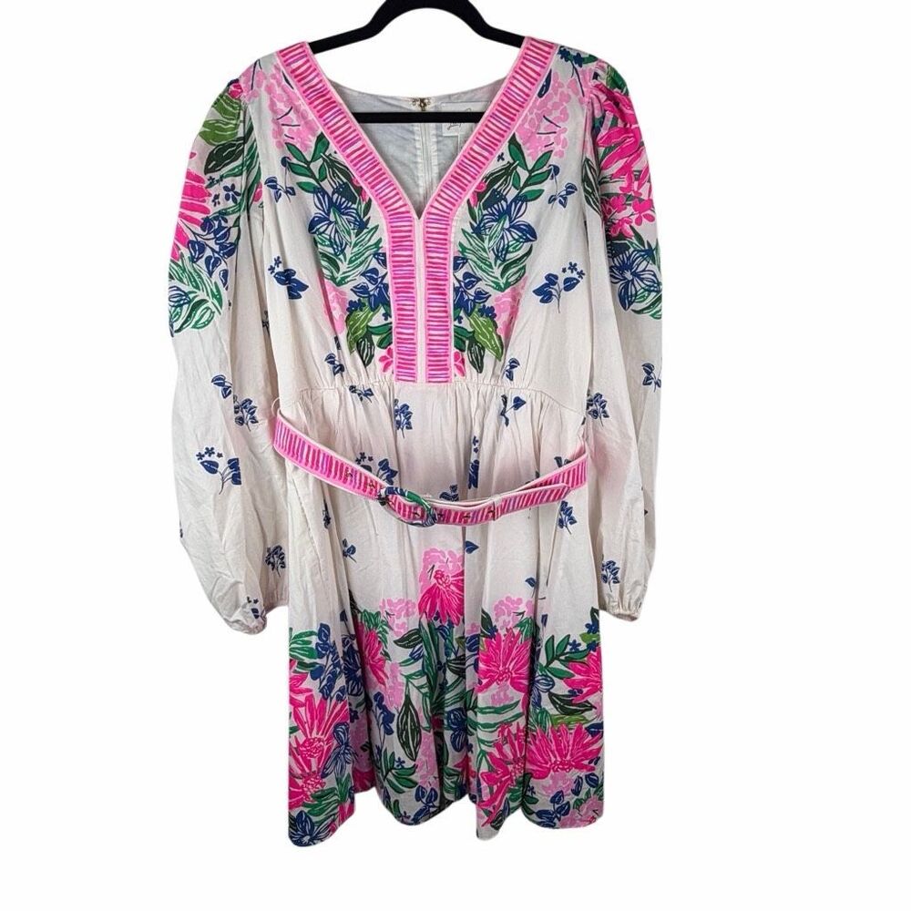 Lilly Pulitzer Chyanna V-Neck Dress- size 12 - Picture 2 of 11